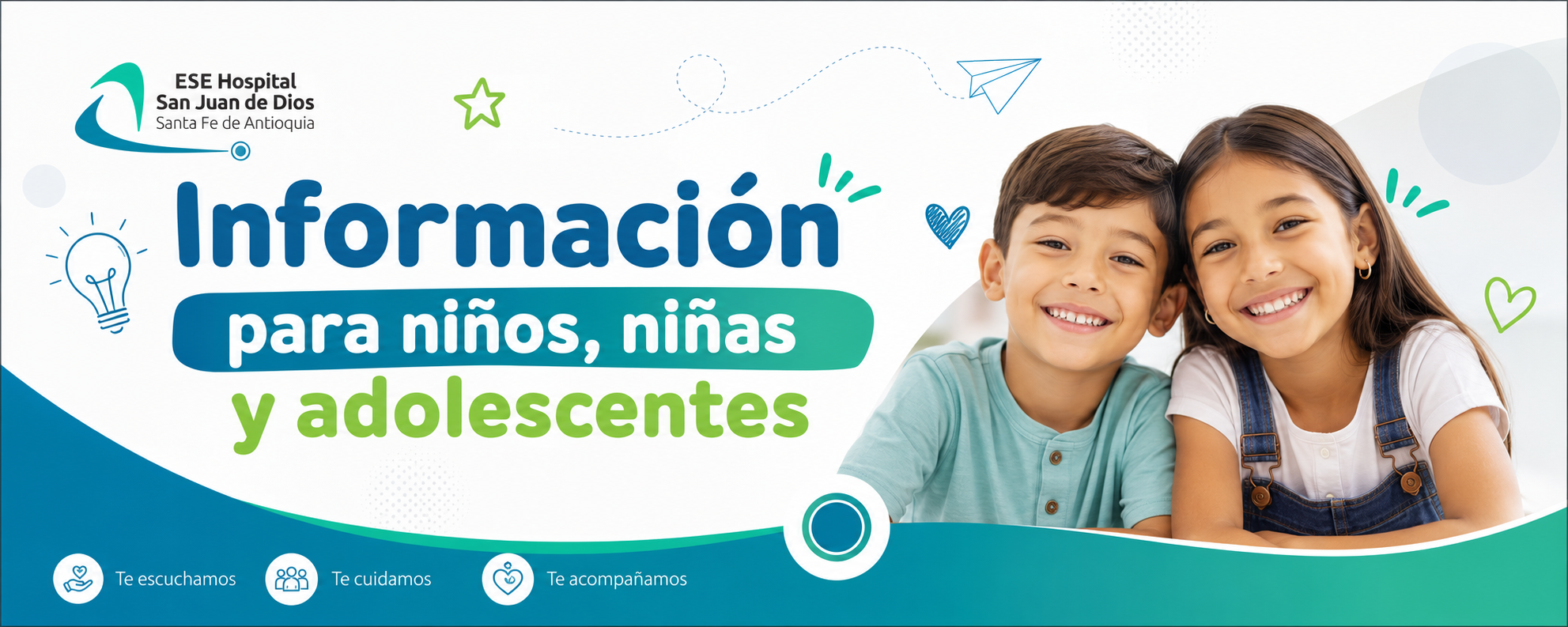 Banner niños, niñas y adolescentes